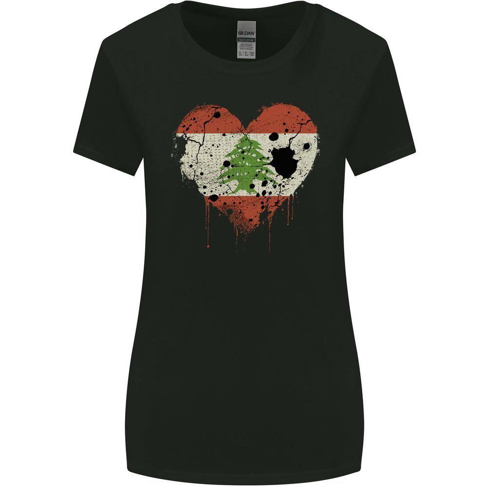 Love Lebanon Flag Lebanese Day Football Womens Wider Cut T-Shirt Unisex T-Shirt XL