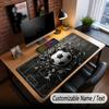 Soccer Theme Custom Mouse Pad Personalized With Name Text Customized Desk Mat For Office Home Decor