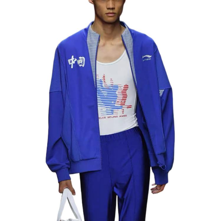 Li Ning Sports Fashion Collection Jackets & Coats Unisex Bright Royal Blue AFDN453-1