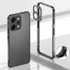 Luxury Metal Bumper Case for Oppo Reno14 Pro / for Oppo Reno14 Aluminium Frame Protective Cover + Metal Lens Protection Film