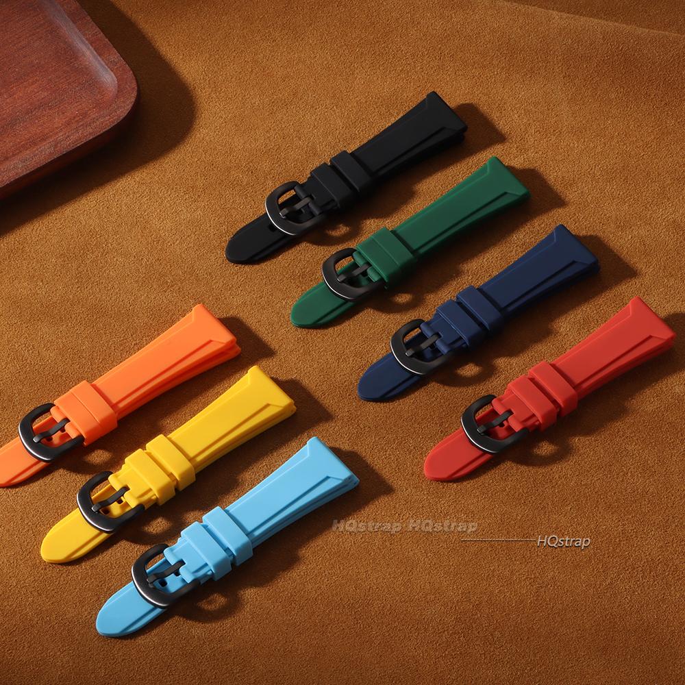 Soft Silicone Watchband for Panerai Strap 22mm 24mm 26mm Rubber Watch Band for Seiko Men Women Sport Replacement Bracelet