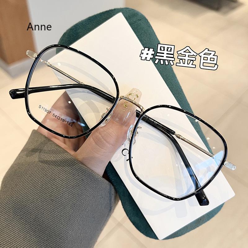 Stylish Anti Blue Light Myopia Glasses Metal Nearsighted Shortsighted Myopic Eyeglasses For Women Men Diopters 0-6.0