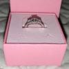 Used Swarovski stilla attract ring round cut with box