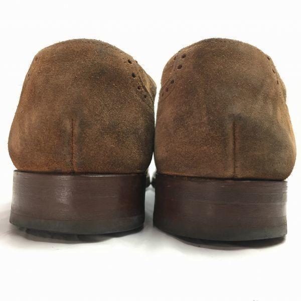 Alfred Sargent Made In England Suede Semi Brogue Shoes Brown Size 8 Men’s(USED)