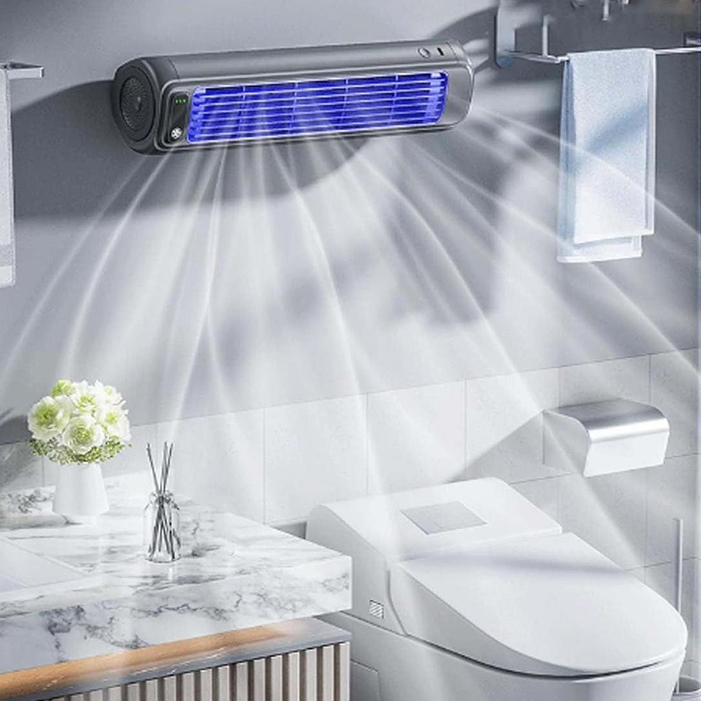 USB Charging Quiet Tower Fan 3 Speed Levels Silent Air Cooler Mobile Air Conditioning Wall-mounted Cooling Fans for Kitchen Desk