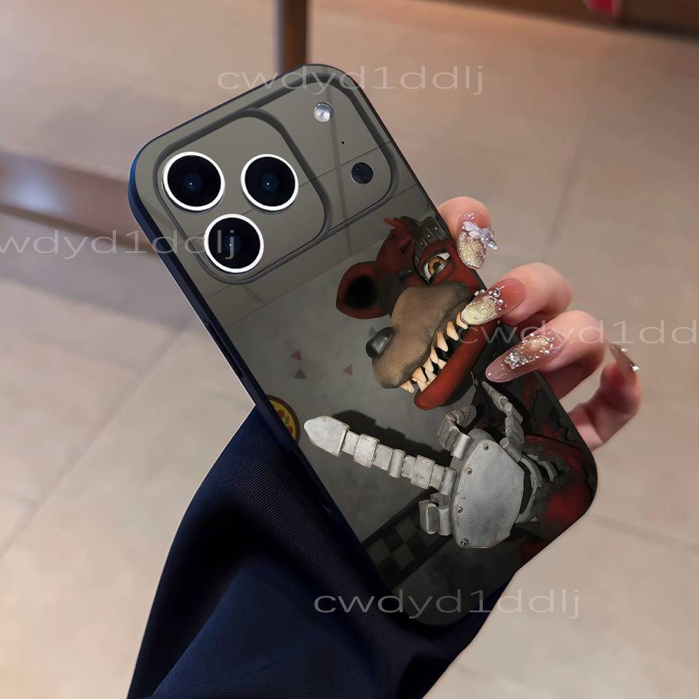 

Fnaf Five-nights-At-Freddys For iPhone 17,16,15,11,12,14,13 Pro Max Mini XS,XR,7 Plus 16E Air Soft Black Dustproof Phone Case iPhone17