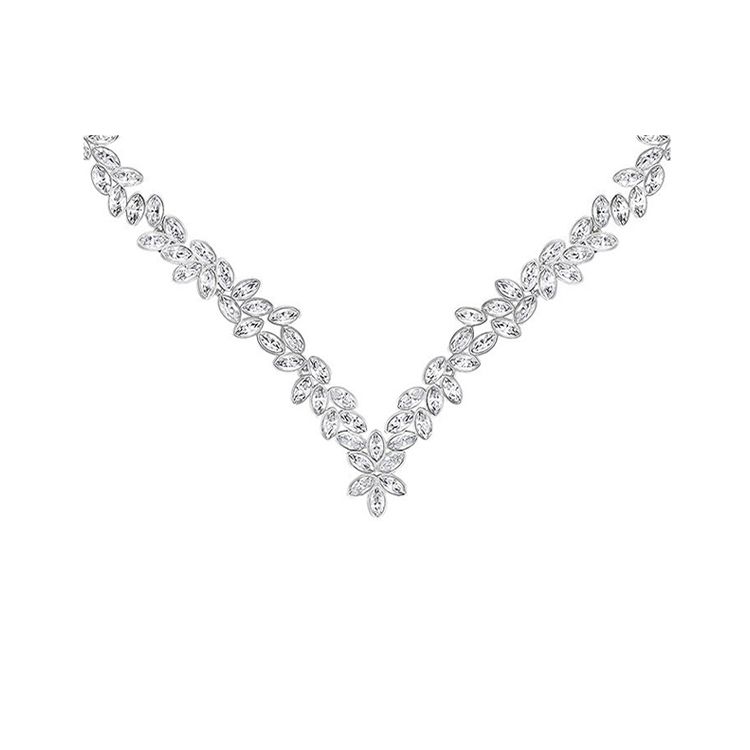 

Swarovski Diapason Necklace Women necklace Silver 5184273 Box+Shopping Bag (Random Color)