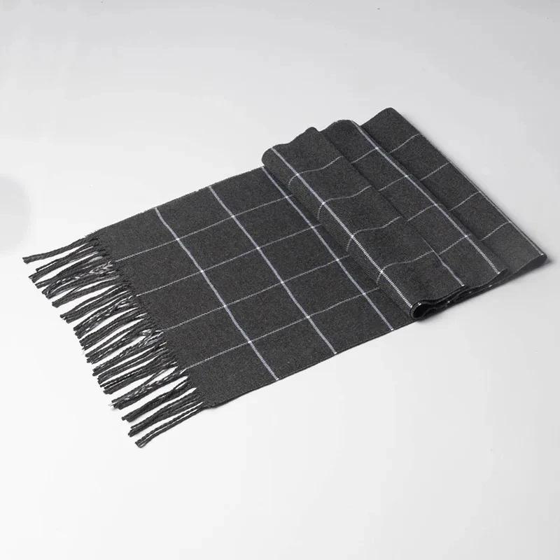 2025 New Winter Men Scarf Keep Warm Cashmere Scarves Casual Brand Designer Pashmina Neckerchief Tassel Business Shawl Wrap