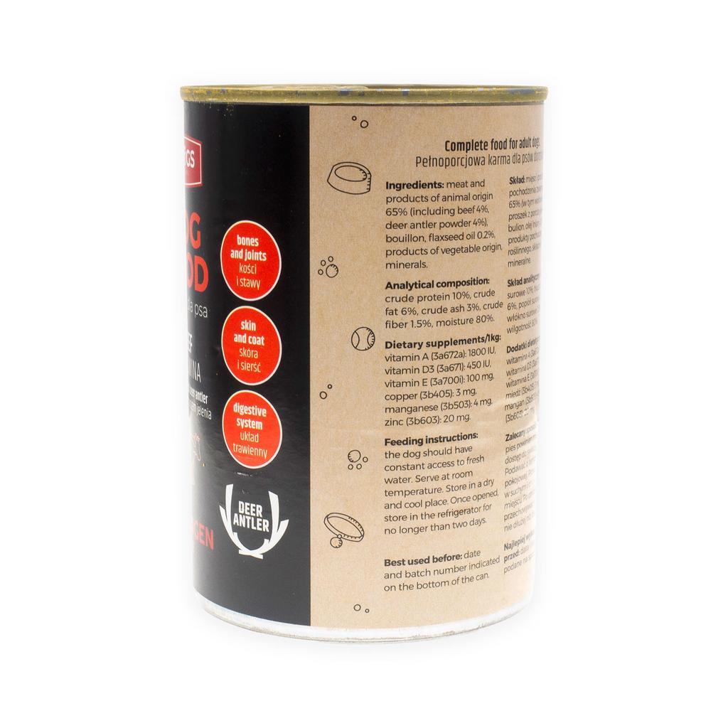 Collagen Line food - with antlers and beef 400 g - 10+2 free