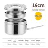 Wutuo Stainless Steel Double-Layer Round Lunch Box