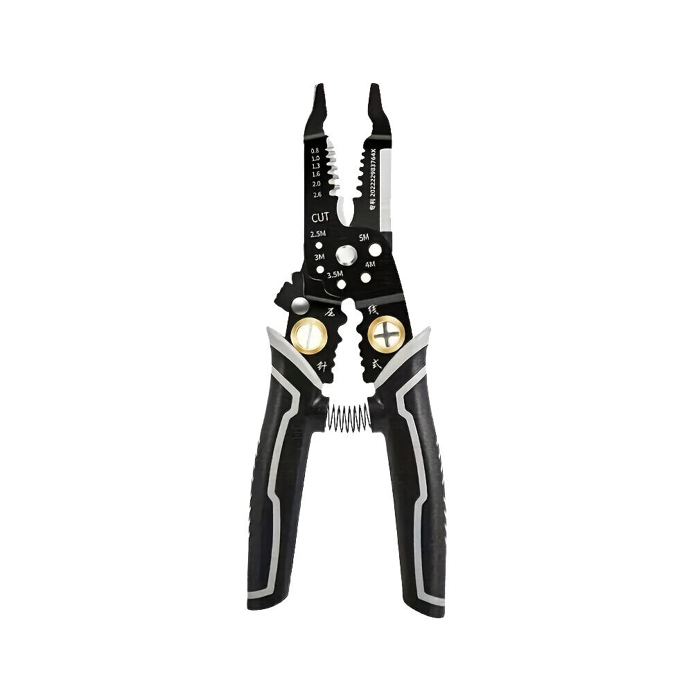 1pc Nine-in-one Multi-functional Broken Wire Stripper Crimping Squeegee Pliers Suitable For Household Industrial Use