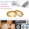 Couple Wedding Rings For Men Lover's Alliance Male Female Ringe Anniversary Stainless Steel Jewelry Ring Woman Gold Color