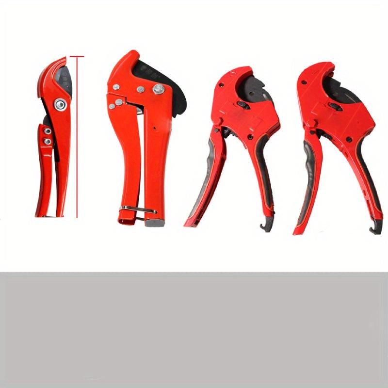 [Tagliatubi Rosso] Tagliatubi in PVC Rosso Durevole con Lama a Rilascio Rapido | Forbici Ergonomiche per Tubi in Alluminio e Plastica
