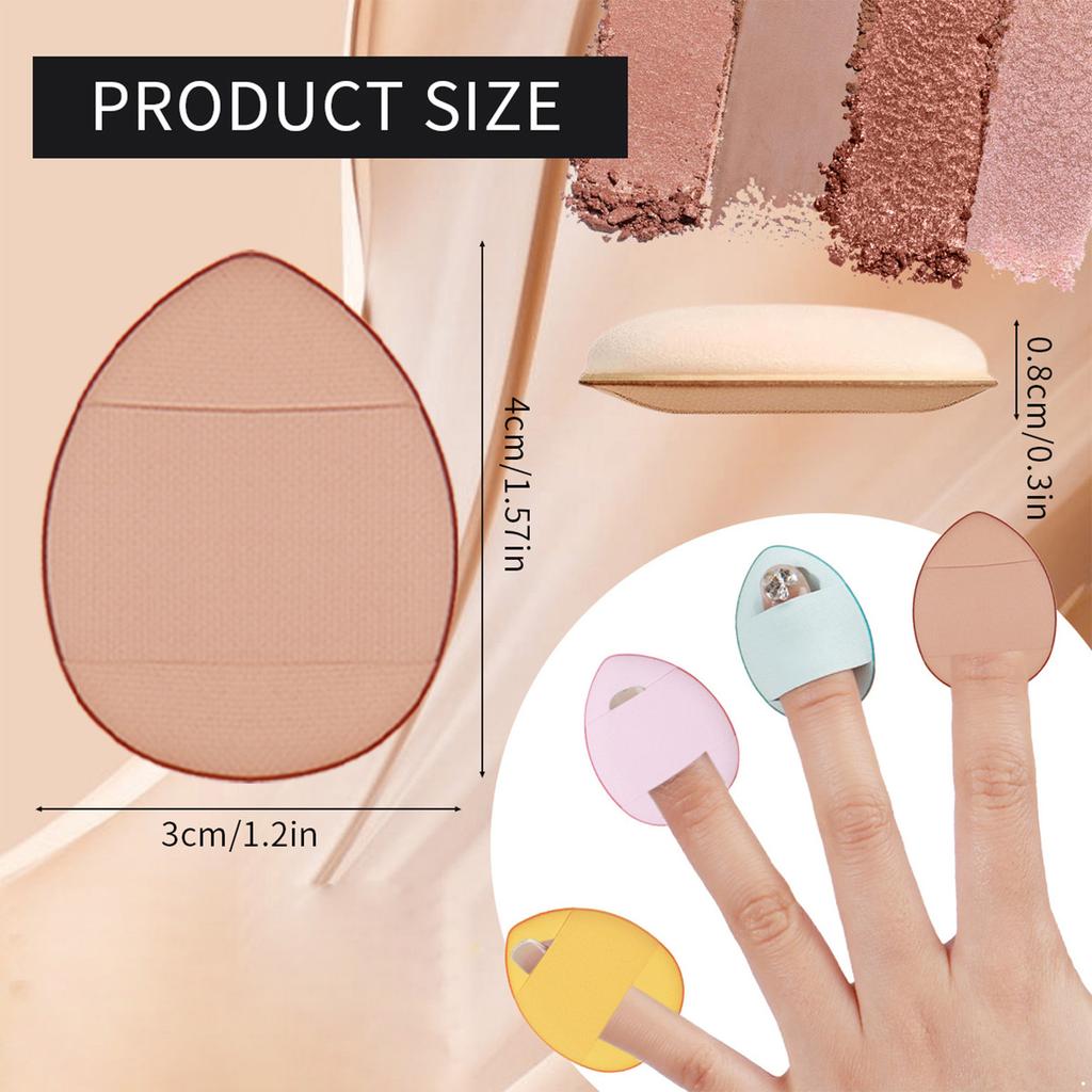 10er-Pack Mini Weiche Make-up Blender Schwämmchen, Foundation & Concealer Beauty Tools, Präzises Verblenden für Lidschatten und Flüssigkosmetik