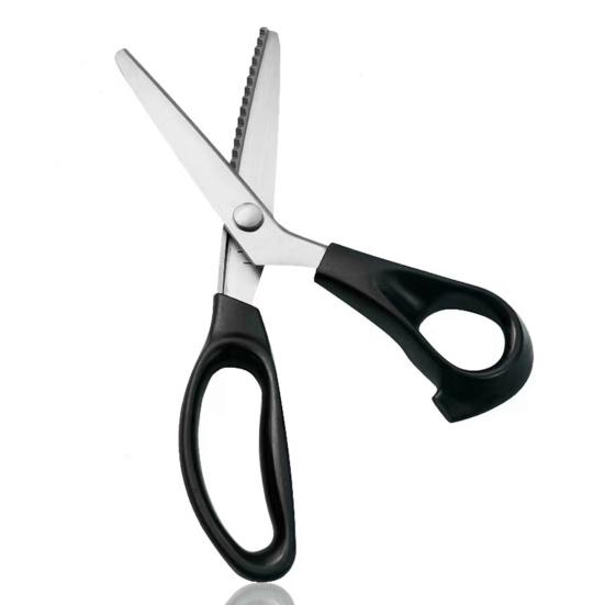 Stainless Steel Pinking Scissors Multipurpose Tailor Scissors Professional DIY Fabric Cutting Handheld Dressmaking Shears