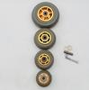 Heavy-Duty Silent Gray Rubber Swivel Caster Wheel