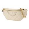 Tory Burch Fleming Pleated Quilted Zipper Waist Bag Women Waist Bag New-Cream 160132-122