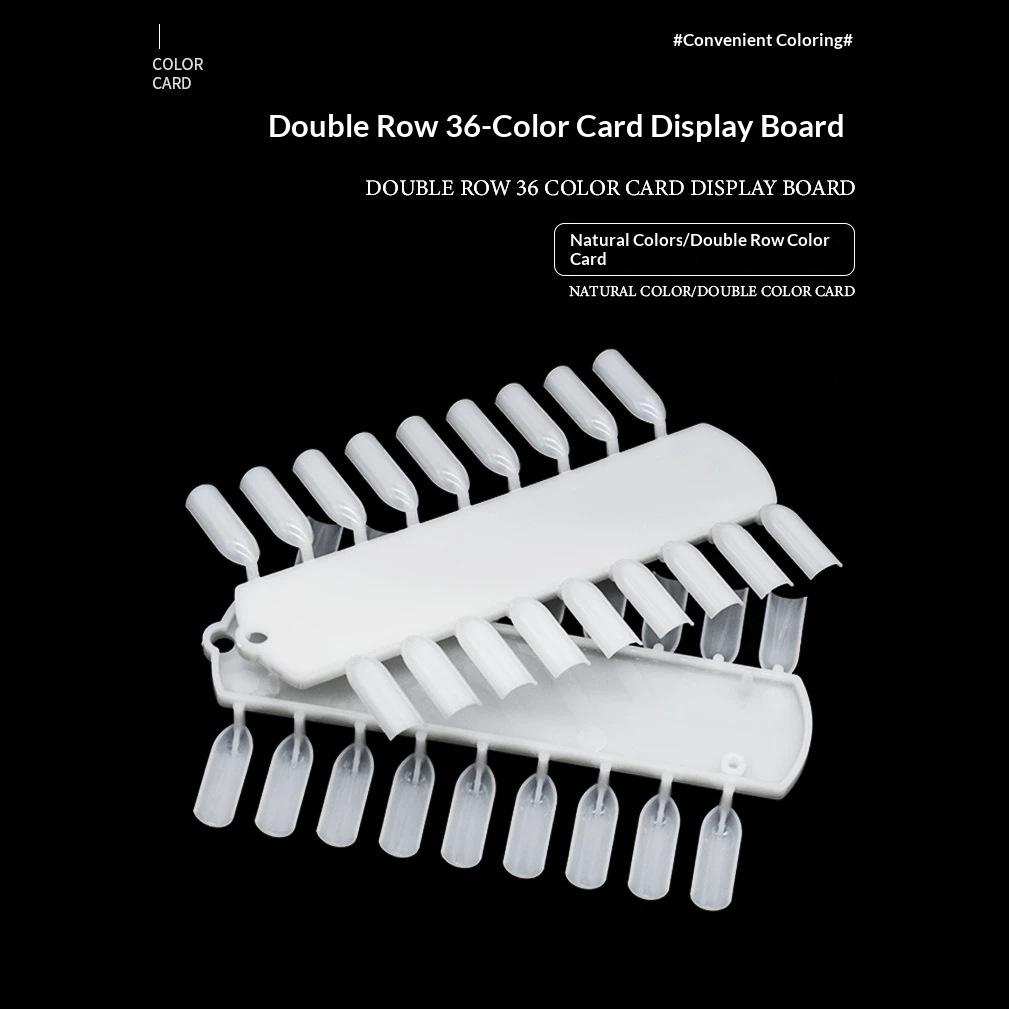 36Pcs/Set Removable Gel Polish False Nail Stickers Nail Art Palette Nail Art Tool Manicure Practice Display Board