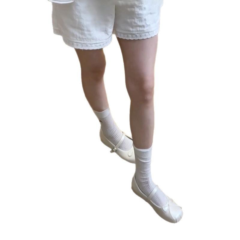 French shallow mouth fashion ballet flat-soled small single shoes women's 2025 summer new Mary Jane bow evening shoes