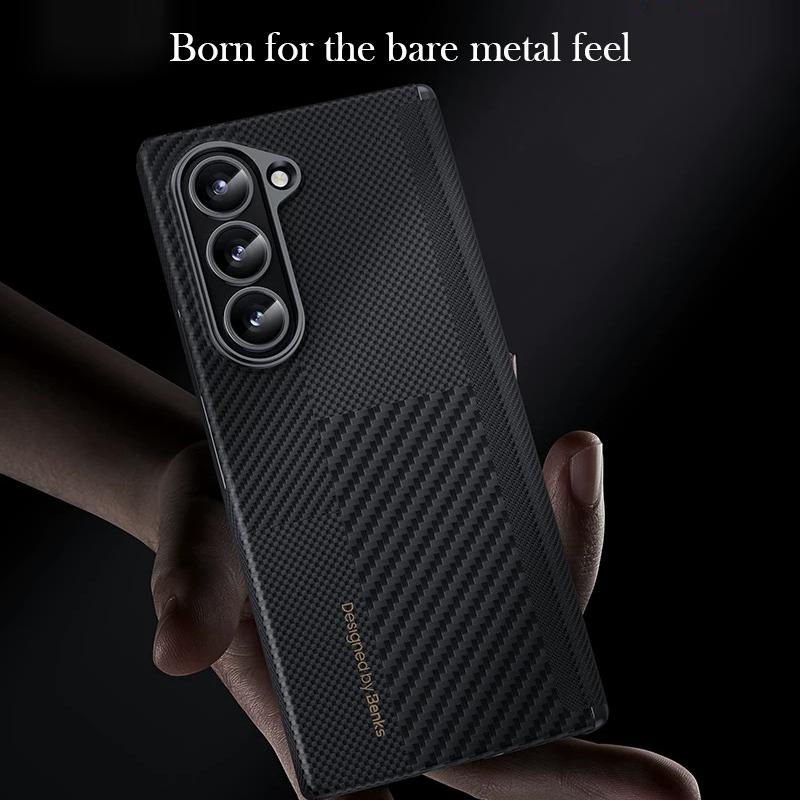 Benks Case For Samsung Z Fold 6 Kevlar Carbon Fibre Back Cover Shell