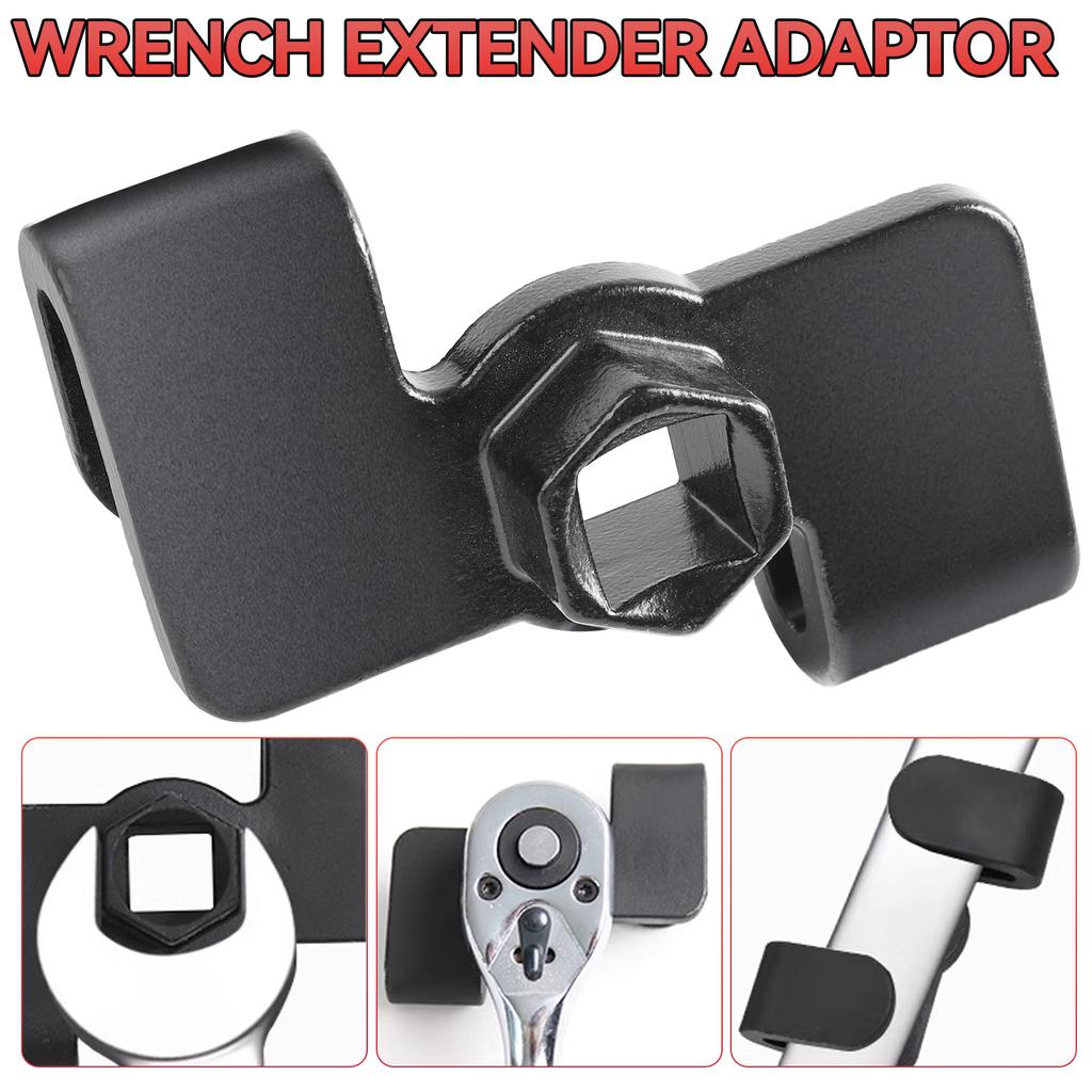 Schraubenschlüssel-Verlängerungsadapter, Universal-Schraubenschlüssel-Verlängerungswerkzeug, stabiles 1/2 Zoll Brechstangen-Schraubenschlüssel-Verlängerungswerkzeug, Mechanikerwerkzeug für 21 mm Sechskant