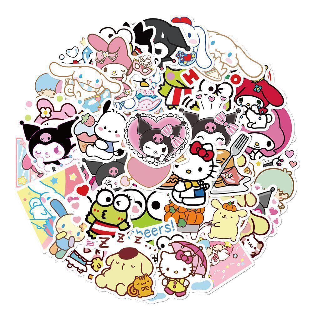 

100 Mixed Cute Cartoon Stickers for Journals and Notebooks