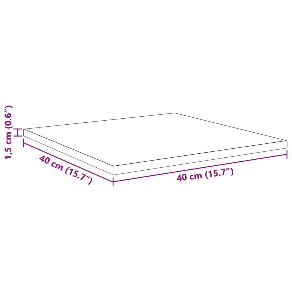 4-teiliges Wandregal-Set, Dekoratives Wandregal, Ablageregal, 40 X 40 X 1,5 Cm