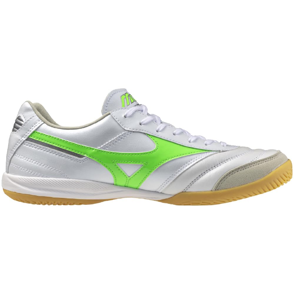 Mizuno MORELIA SALA ELITE IN Indoor Futsal Shoes White X Neon Green 25.5 Cm 2E Q1GA241237