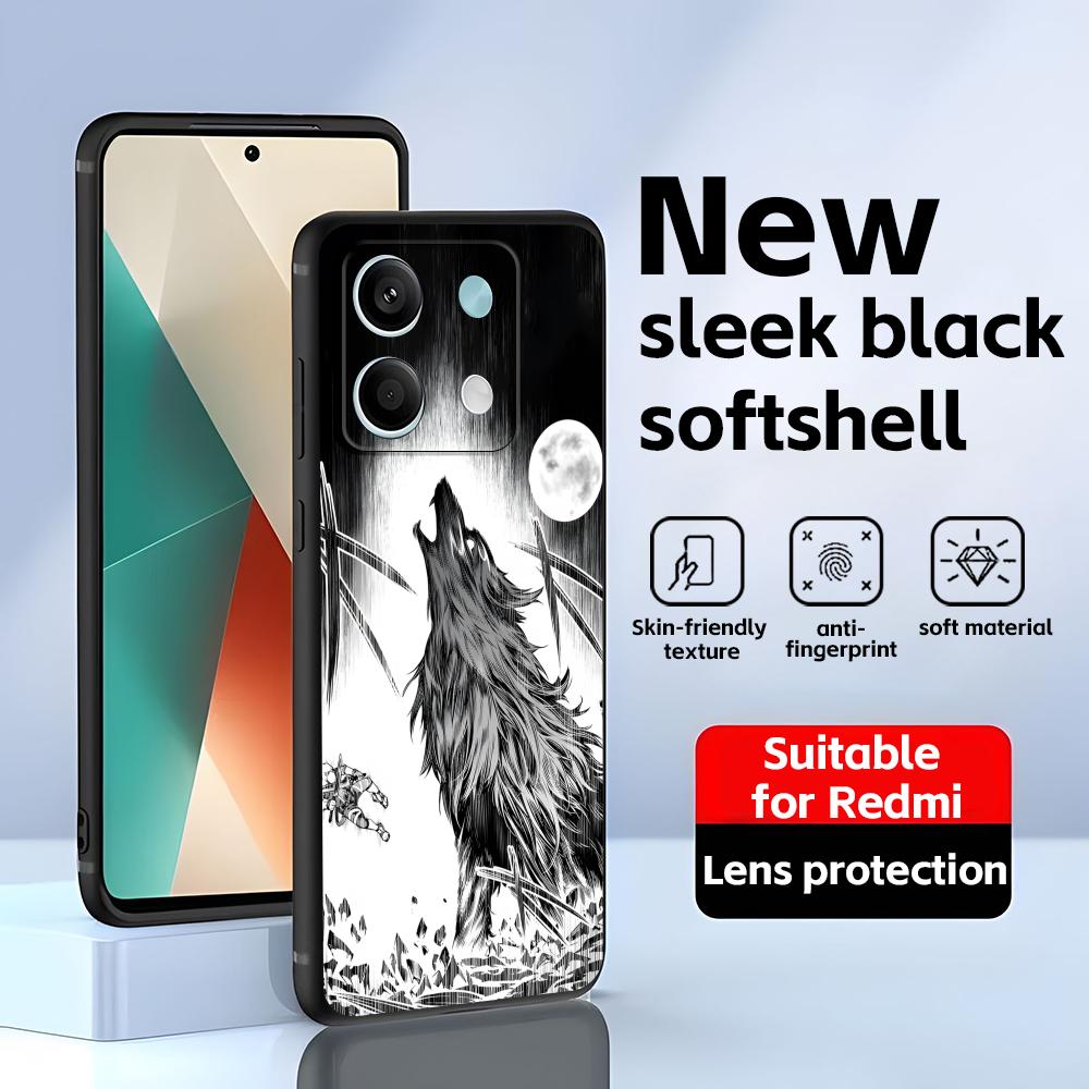 Shangri-La Frontier  Phone Case For Redmi Note 14 13 12 11 Pro Plus S 5G 14C A3 Soft Black Phone Cover