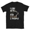 I Like My Cat And Maybe 3 People Funny Short-Sleeve Unisex T-Shirt