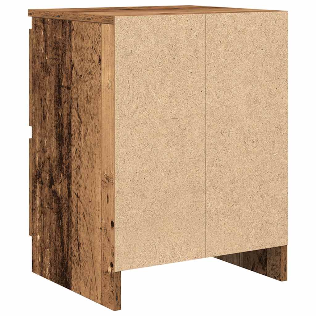 TV Stand Rustic Wood Look 40 X 35 X 54 Cm Engineered Wood
