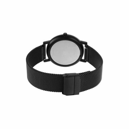 SIGNATUR Three-Hand Midnight Steel Mesh Watch