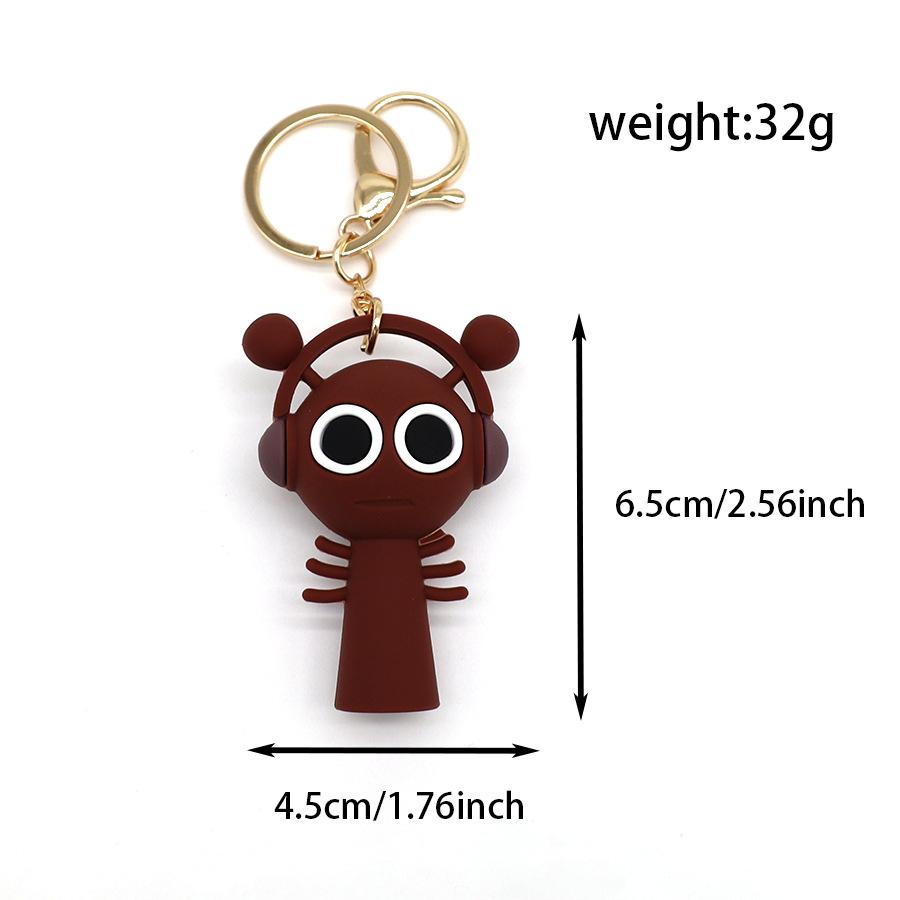 Brelok Rhythm Box Sprunki Ręcznie robiony Wisiorek Lalka Model Peryferyjny do Gry Brelok Wisząca Biżuteria Rhythm Box Ręcznie robiony