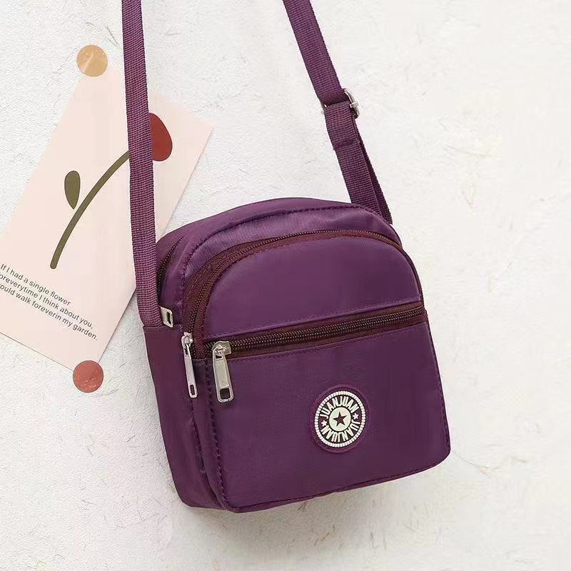 Wholesale New Flower Cloth Bag Oblique Span Bag Middle-aged and Elderly Bag Stall Night Market Oxford Cloth Shoulder Bag Women's Bag Canvas Bag