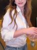 Acetate Satin White Women's Waist-Cinched Shirt - French Slim-Fit Spring & Autumn Design, Light Luxury.