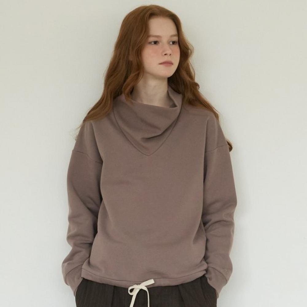 Lipbbam Cotton Double Soft Fleece Cowl Neck Top Ltw008 Livory IV 4570₽