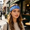 Unisex Headband Football Themed Print High Elasticity Hair Band Non-Slip Design Moisture-wicking Running Headband Sport Hair Accessory