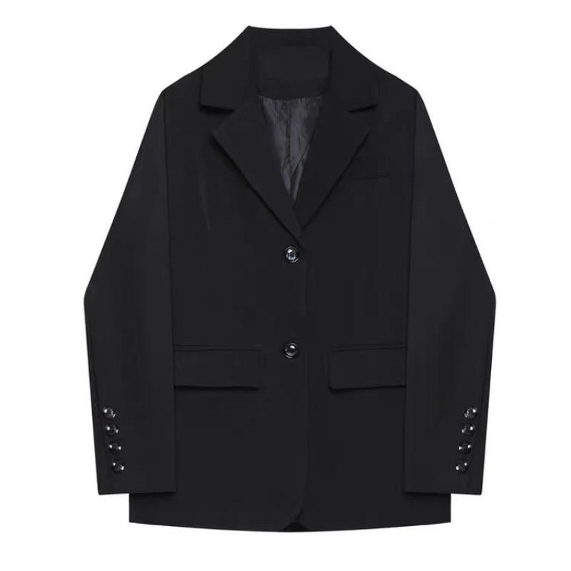Black Small Suit Jacket New Autumn Korean Style Loose Women's Casual