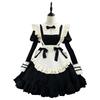 Lolita Japanese-Style Black Lace Maid Dress