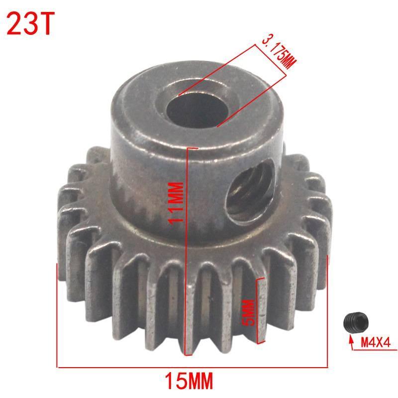 

17t 64t Metal Spur Differential Gear Motor Pinion Cogs Set For Hsp 10 Cars Rc 23T