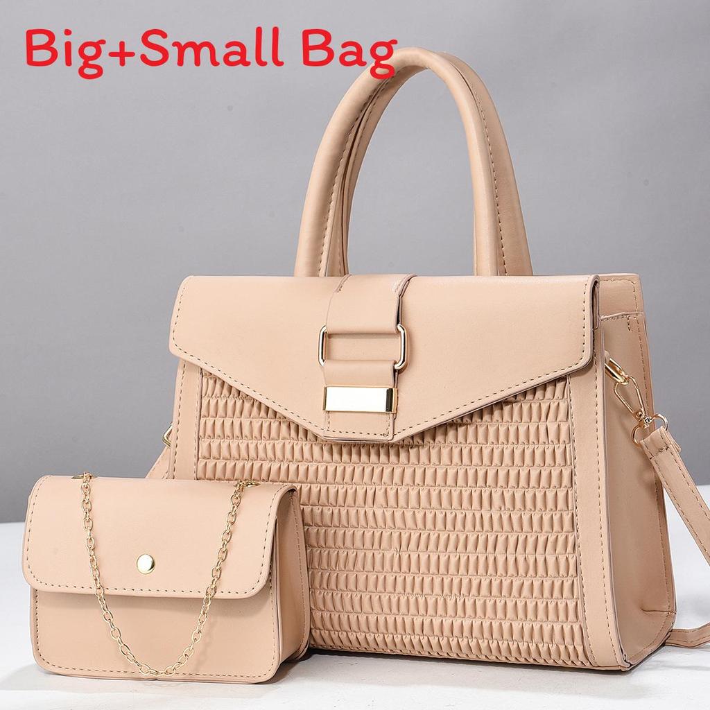 Urbanes Minimalistisches Pu-Handtaschen-Set Mit Etui Und Internen Reißverschlusstaschen Für Den Täglichen Gebrauch