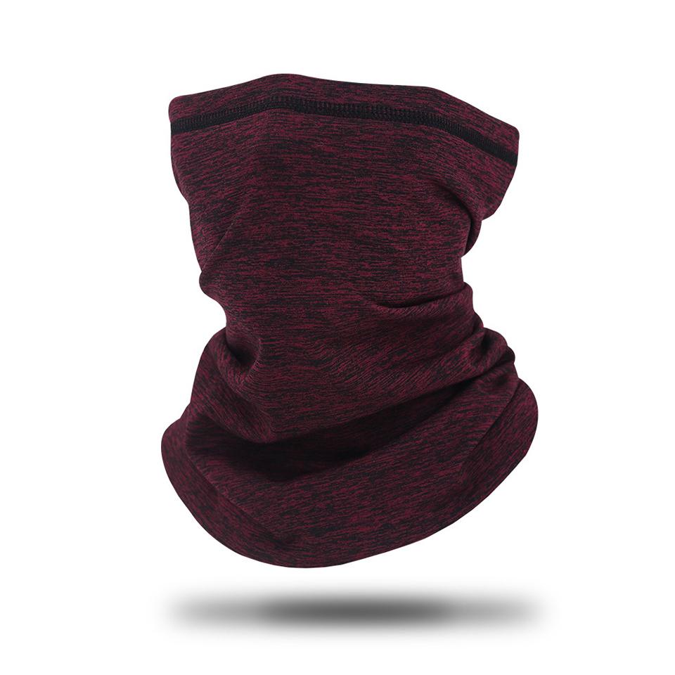 

GTUBIKE Мотоциклетная велосипедная маска Зимний теплый походный шарф Поларфлисовая бандана Гетра для шеи Уличная рыбалка Катание на лыжах Головной убор Маска вино красного