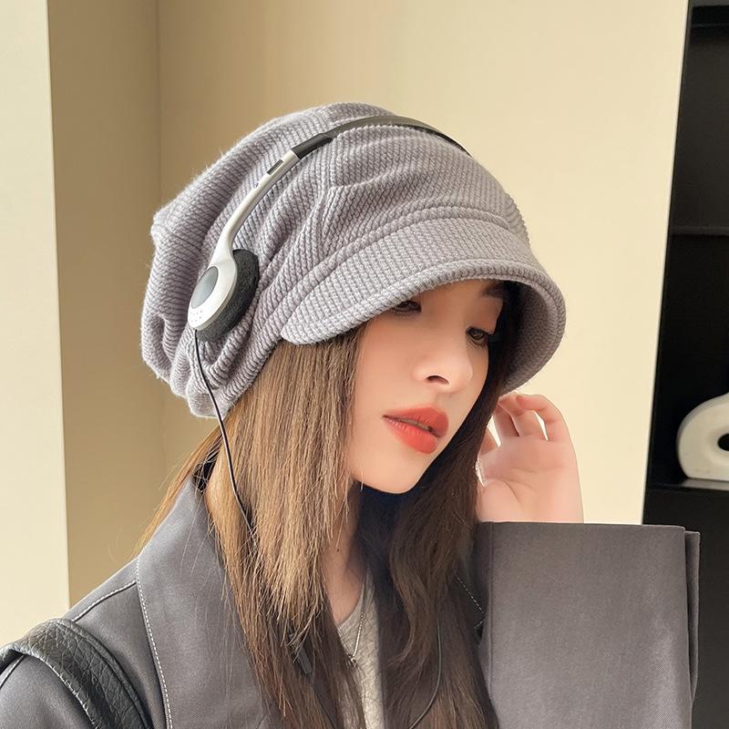 

Шапка Женская Осенне-зимняя Мода Буква Большой Обхват Головы Шапка-бини Универсальная Корейская Версия Ранняя Осень Тонкий Пуловер Холодная Шапка Шапка-балаклава