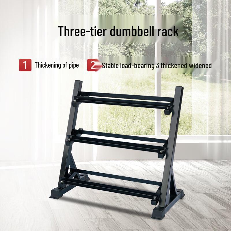 TLXT 3-Tier Electroplated Dumbbell Storage Rack
