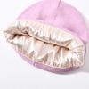 Jxwatcher Unisex Solid Color Winter Silk Lined Beanie Hats Soft Warm Skull Ski High Quality Unisex Cashmere Knitted Beanie Satin