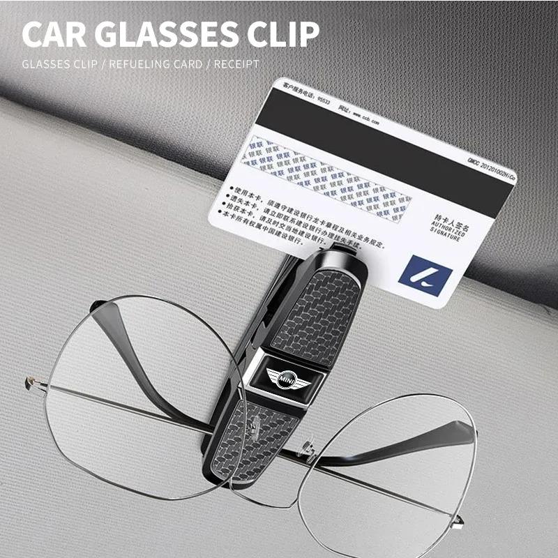 Car Glasses Case Auto Sun Visor Glasses Holder Sunglasses Clip For BMW MINI WORKS One Cooper JCW R60 R59 R58 R57 R56 R55 F55