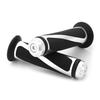 Nakira Next Generation Style Custom Grip with Bar Ends, Aluminum, for Motorcycles, Diameter 0.9 Inches (22.2 Mm), Sliver