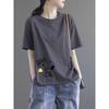 Brand Discount Store Genuine Goods Women Clothes Pure Cotton Short Sleeve Top Plus Size Loose Casual Print Summer T-shirt Tide
