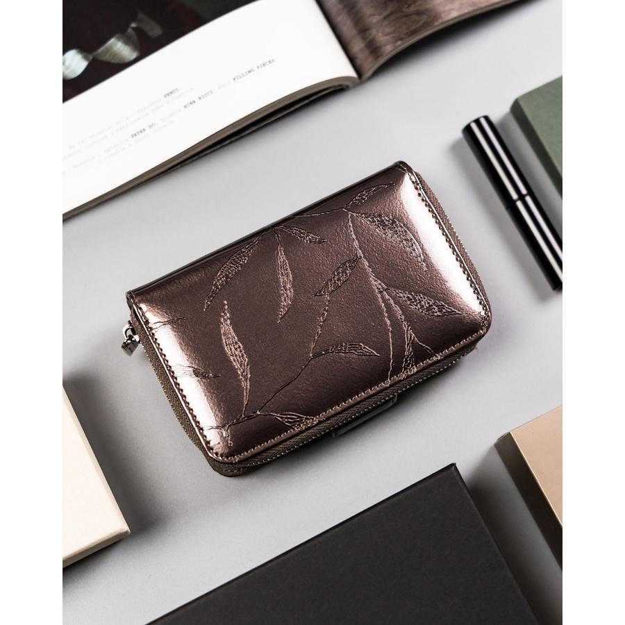 Schlankes Leder-Damenportemonnaie von Pierre Cardin