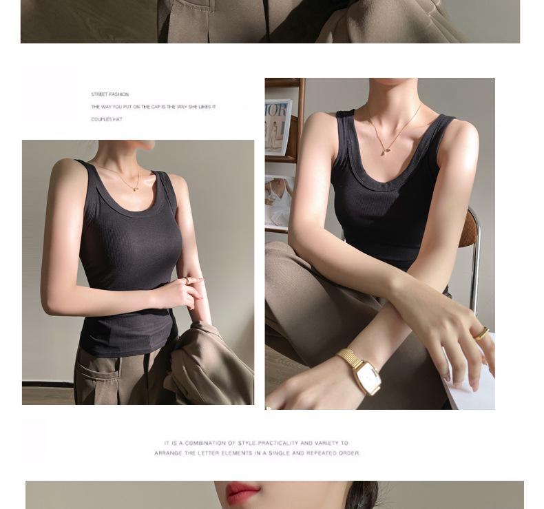 Women's Spicy Ribbed Knit Modal Tank Top - Spring & Autumn Layering Camisole